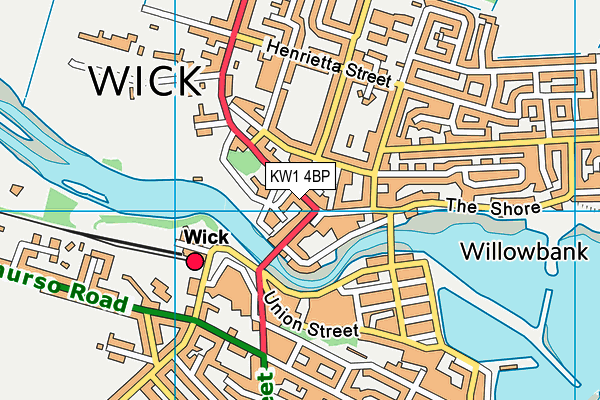 KW1 4BP map - OS VectorMap District (Ordnance Survey)