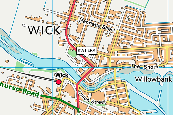 KW1 4BS map - OS VectorMap District (Ordnance Survey)