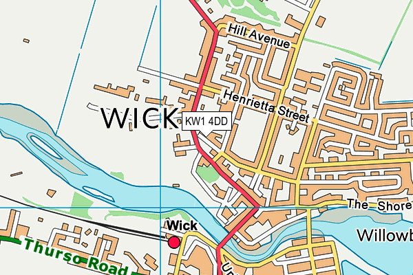KW1 4DD map - OS VectorMap District (Ordnance Survey)