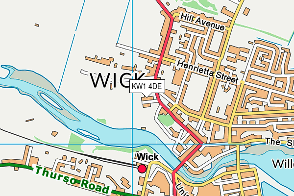 KW1 4DE map - OS VectorMap District (Ordnance Survey)