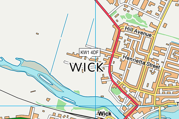 KW1 4DF map - OS VectorMap District (Ordnance Survey)