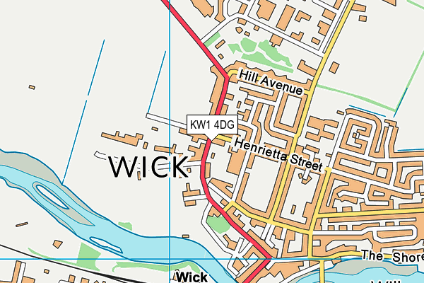 KW1 4DG map - OS VectorMap District (Ordnance Survey)