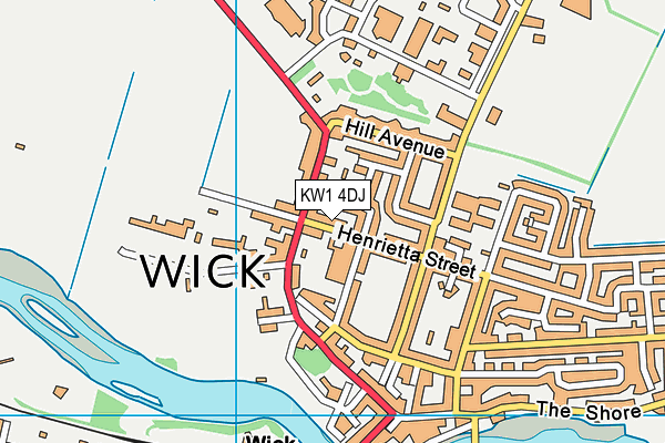 KW1 4DJ map - OS VectorMap District (Ordnance Survey)