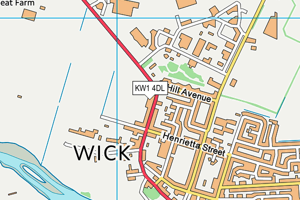 KW1 4DL map - OS VectorMap District (Ordnance Survey)