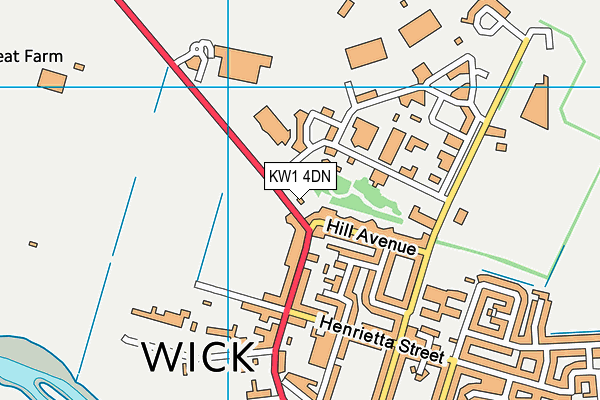 KW1 4DN map - OS VectorMap District (Ordnance Survey)