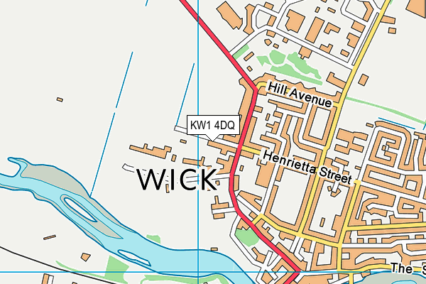 KW1 4DQ map - OS VectorMap District (Ordnance Survey)