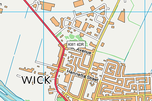 KW1 4DR map - OS VectorMap District (Ordnance Survey)