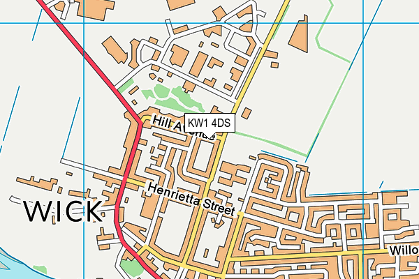 KW1 4DS map - OS VectorMap District (Ordnance Survey)