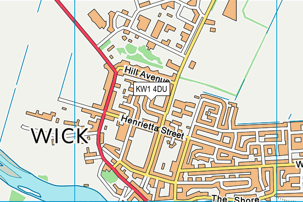 KW1 4DU map - OS VectorMap District (Ordnance Survey)