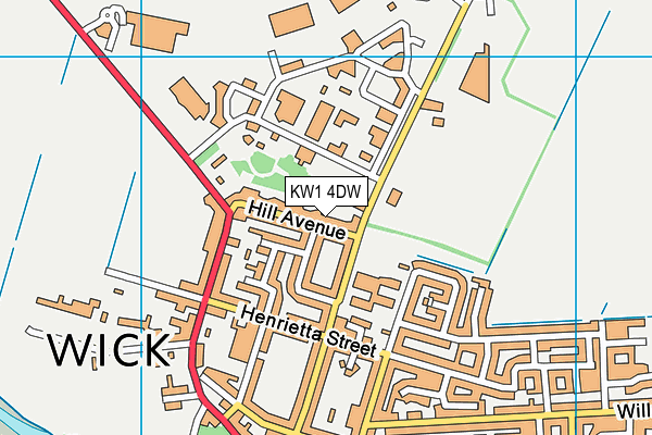 KW1 4DW map - OS VectorMap District (Ordnance Survey)