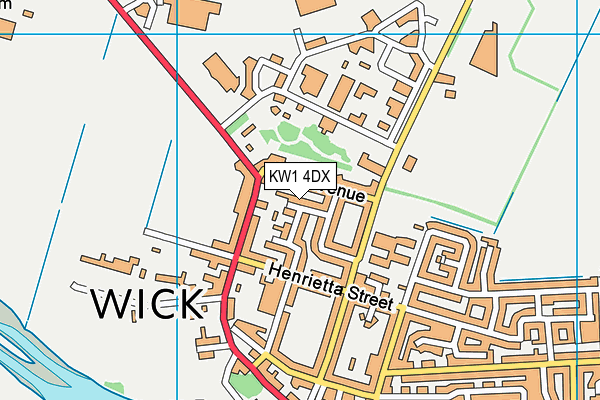 KW1 4DX map - OS VectorMap District (Ordnance Survey)