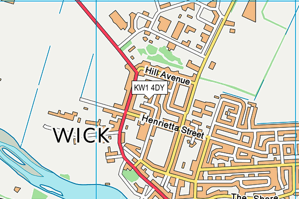 KW1 4DY map - OS VectorMap District (Ordnance Survey)