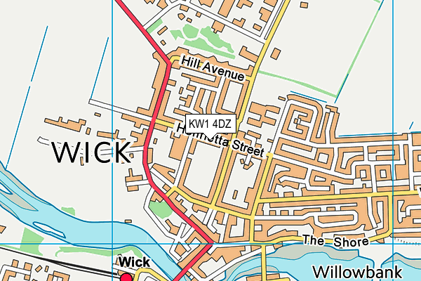 KW1 4DZ map - OS VectorMap District (Ordnance Survey)