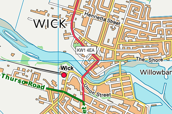 KW1 4EA map - OS VectorMap District (Ordnance Survey)