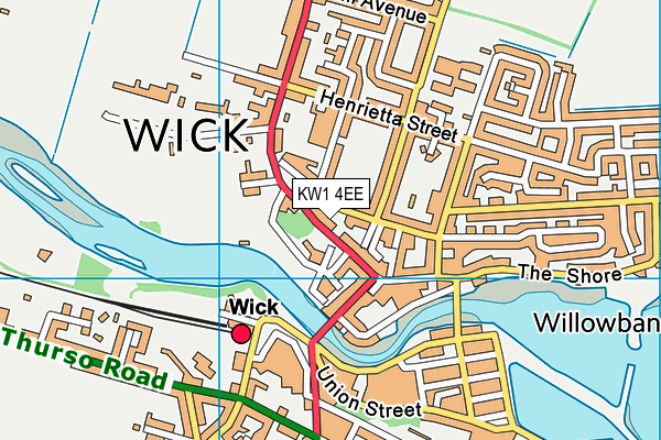 KW1 4EE map - OS VectorMap District (Ordnance Survey)