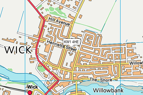 KW1 4HE map - OS VectorMap District (Ordnance Survey)