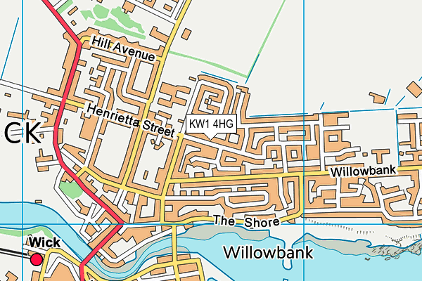 KW1 4HG map - OS VectorMap District (Ordnance Survey)
