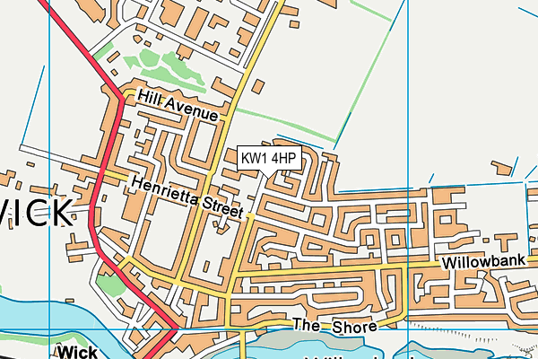 KW1 4HP map - OS VectorMap District (Ordnance Survey)