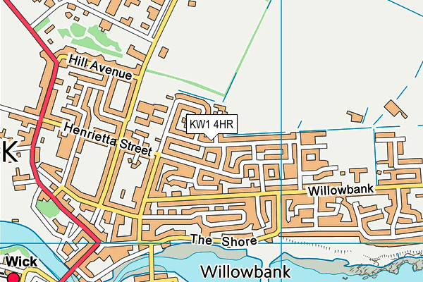 KW1 4HR map - OS VectorMap District (Ordnance Survey)