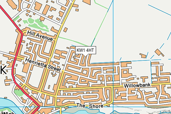 KW1 4HT map - OS VectorMap District (Ordnance Survey)