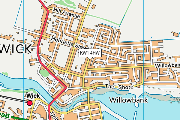 KW1 4HW map - OS VectorMap District (Ordnance Survey)