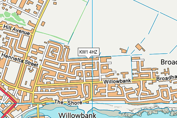 KW1 4HZ map - OS VectorMap District (Ordnance Survey)