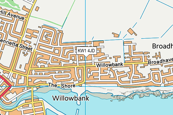 KW1 4JD map - OS VectorMap District (Ordnance Survey)