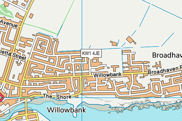 KW1 4JE map - OS VectorMap District (Ordnance Survey)
