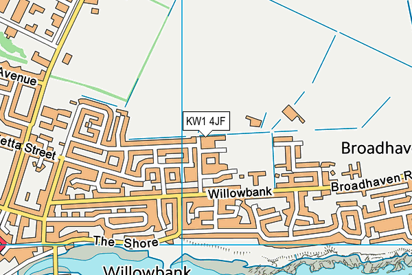 KW1 4JF map - OS VectorMap District (Ordnance Survey)