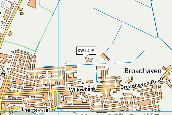 KW1 4JS map - OS VectorMap District (Ordnance Survey)