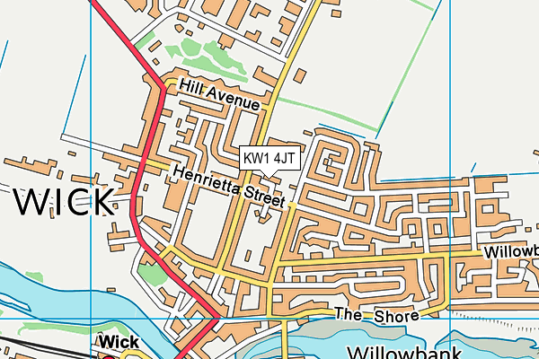 KW1 4JT map - OS VectorMap District (Ordnance Survey)