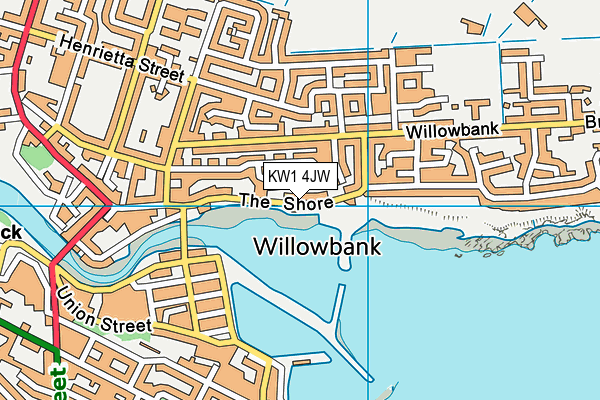 KW1 4JW map - OS VectorMap District (Ordnance Survey)