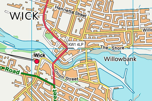 KW1 4LP map - OS VectorMap District (Ordnance Survey)