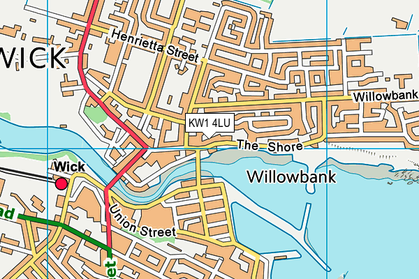 KW1 4LU map - OS VectorMap District (Ordnance Survey)