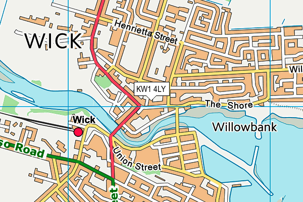 KW1 4LY map - OS VectorMap District (Ordnance Survey)