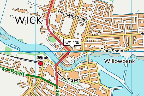 KW1 4NB map - OS VectorMap District (Ordnance Survey)