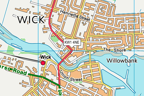 KW1 4NE map - OS VectorMap District (Ordnance Survey)