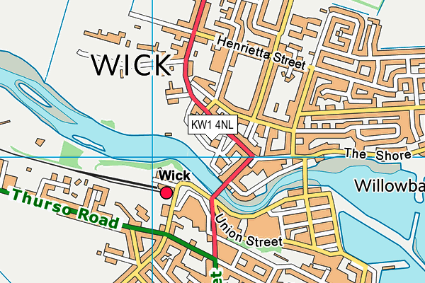 KW1 4NL map - OS VectorMap District (Ordnance Survey)