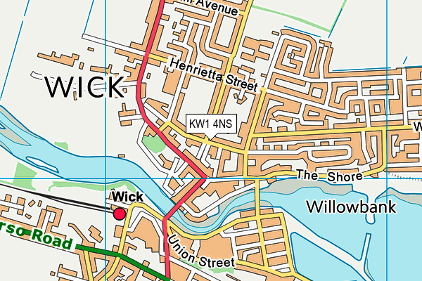 KW1 4NS map - OS VectorMap District (Ordnance Survey)