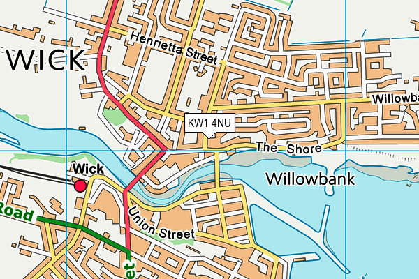 KW1 4NU map - OS VectorMap District (Ordnance Survey)