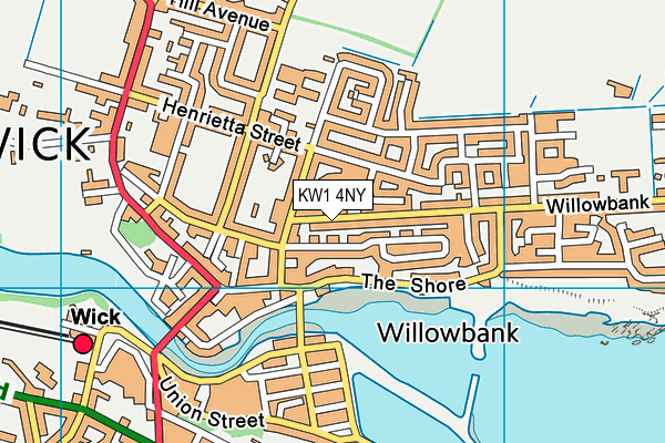 KW1 4NY map - OS VectorMap District (Ordnance Survey)
