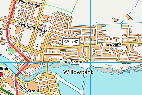 KW1 4NZ map - OS VectorMap District (Ordnance Survey)