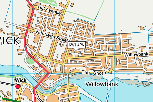 KW1 4PA map - OS VectorMap District (Ordnance Survey)