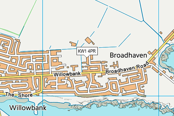 KW1 4PR map - OS VectorMap District (Ordnance Survey)