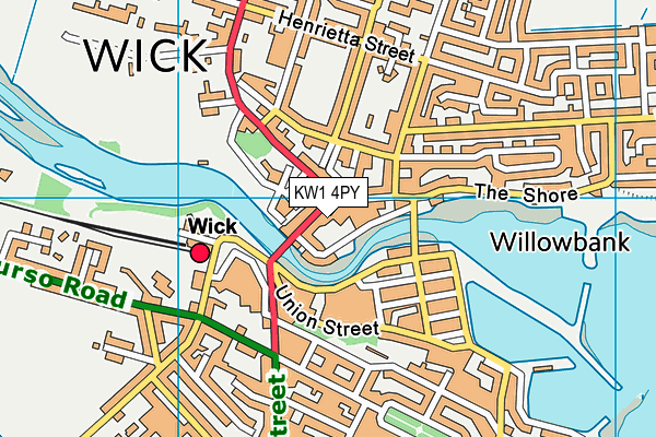 KW1 4PY map - OS VectorMap District (Ordnance Survey)