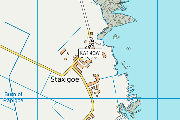 KW1 4QW map - OS VectorMap District (Ordnance Survey)