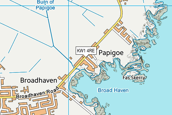 KW1 4RE map - OS VectorMap District (Ordnance Survey)