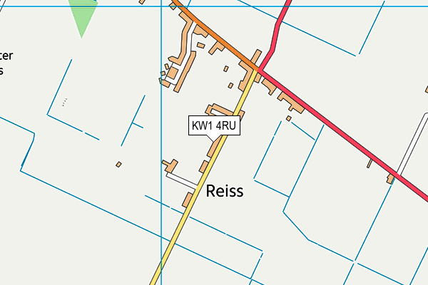 KW1 4RU map - OS VectorMap District (Ordnance Survey)
