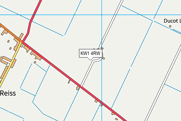 KW1 4RW map - OS VectorMap District (Ordnance Survey)