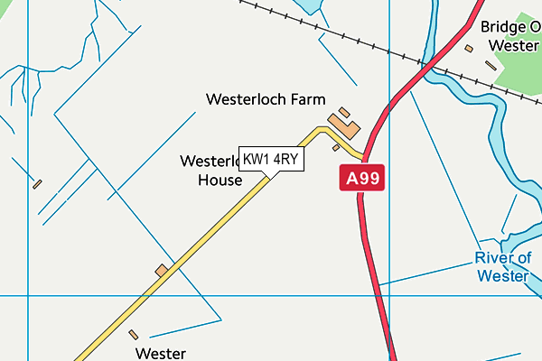 KW1 4RY map - OS VectorMap District (Ordnance Survey)